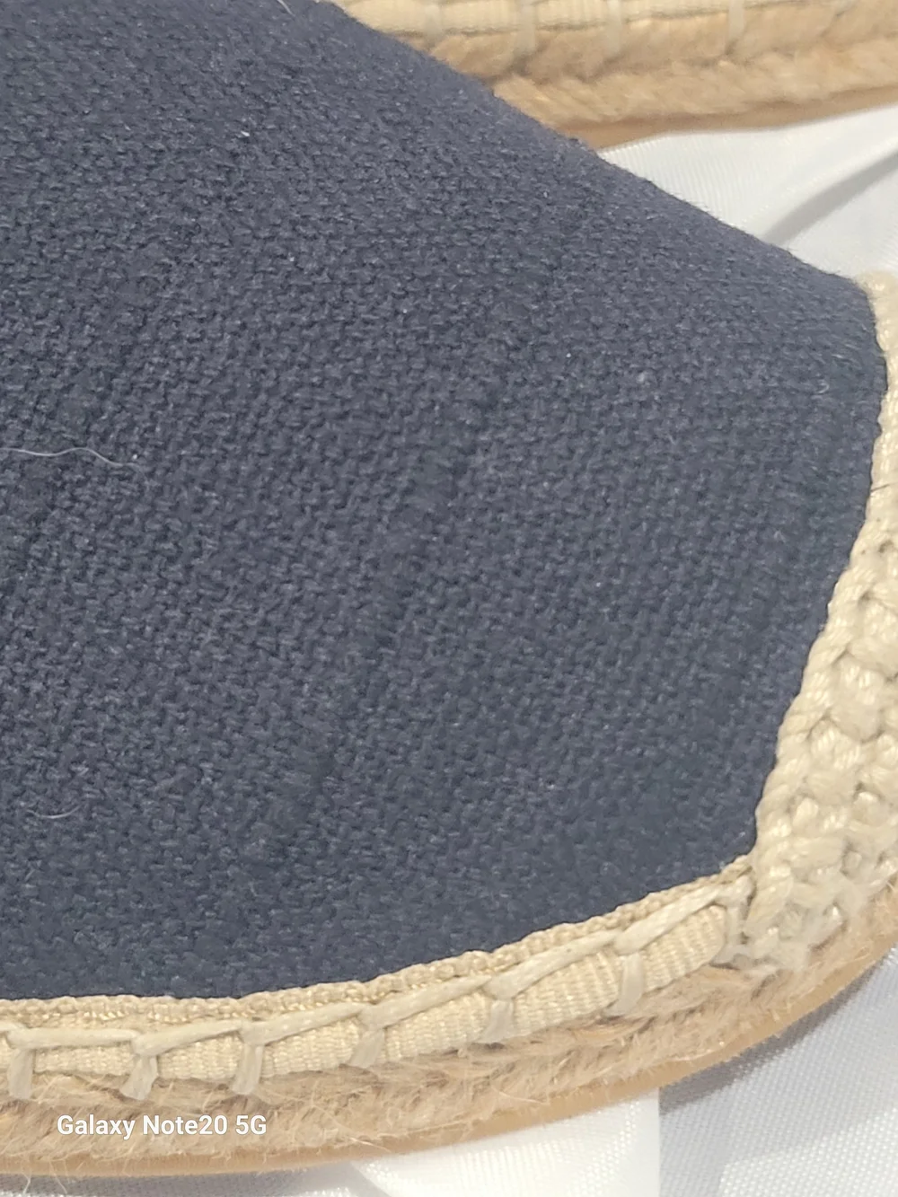 J.Jill Navy Blue Canvas Espadrille Slingback Sandals Size 9 EUC